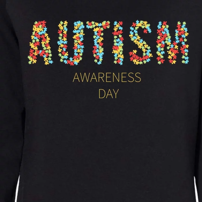 Autism Awareness Day Womens California Wash Sweatshirt