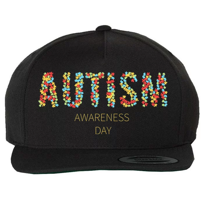 Autism Awareness Day Wool Snapback Cap