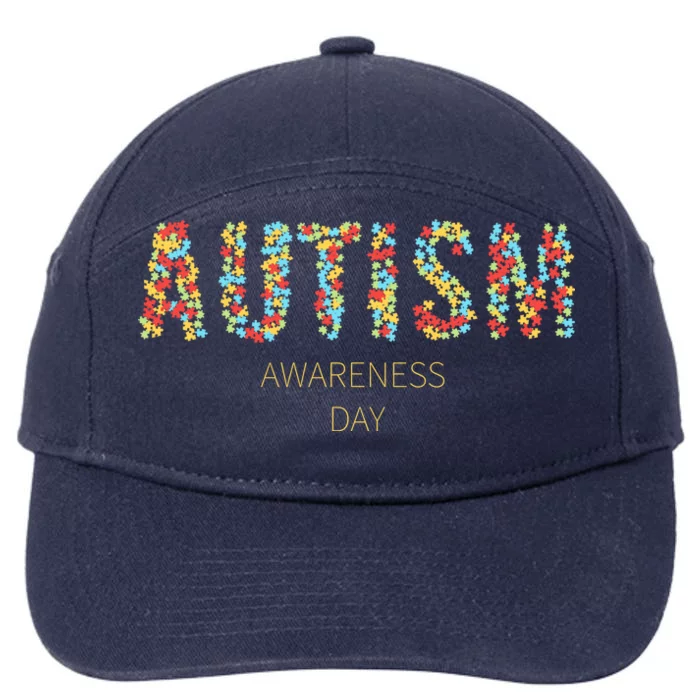 Autism Awareness Day 7-Panel Snapback Hat