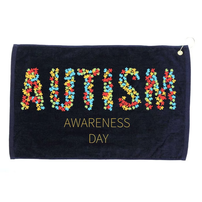 Autism Awareness Day Grommeted Golf Towel