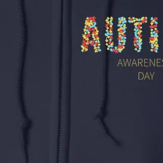 Autism Awareness Day Full Zip Hoodie