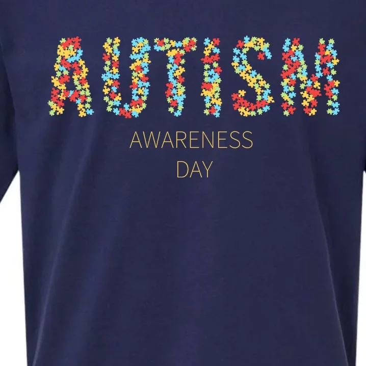 Autism Awareness Day Sueded Cloud Jersey T-Shirt