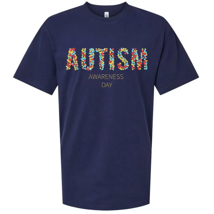 Autism Awareness Day Sueded Cloud Jersey T-Shirt