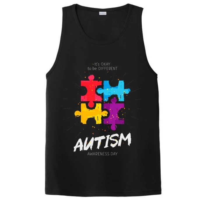 Autism Awareness Day Be Different Performance Tank