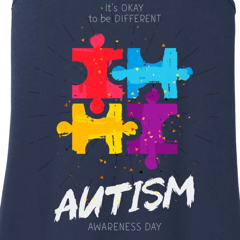 Autism Awareness Day Be Different Ladies Essential Tank