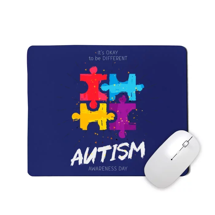 Autism Awareness Day Be Different Mousepad