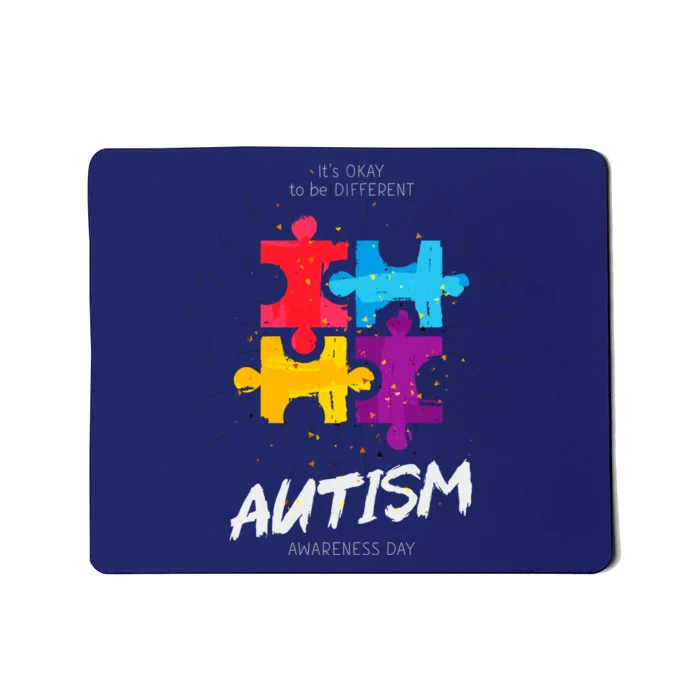 Autism Awareness Day Be Different Mousepad