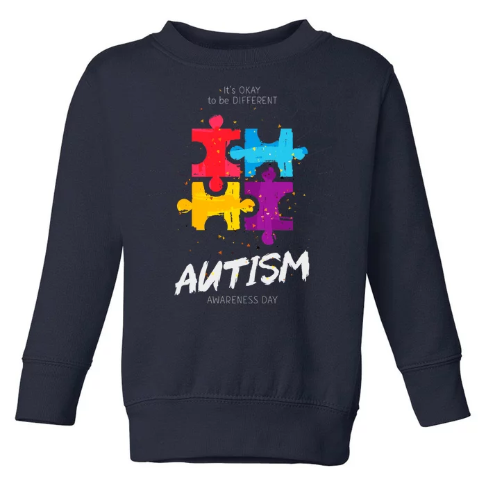 Autism Awareness Day Be Different Toddler Sweatshirt