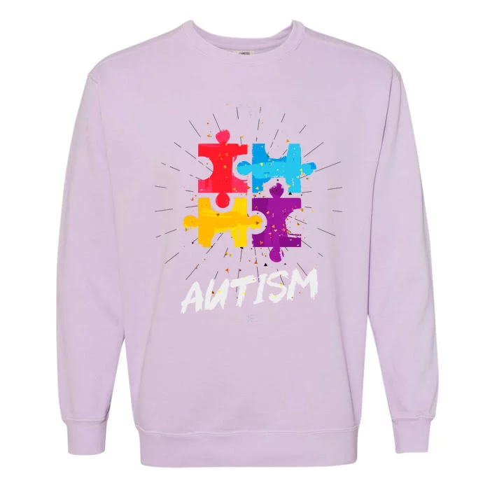 Autism Awareness Day Be Different Garment-Dyed Sweatshirt