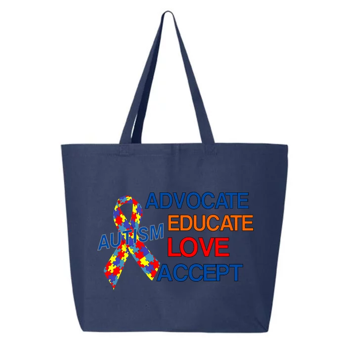 Autism Awareness Educate 25L Jumbo Tote