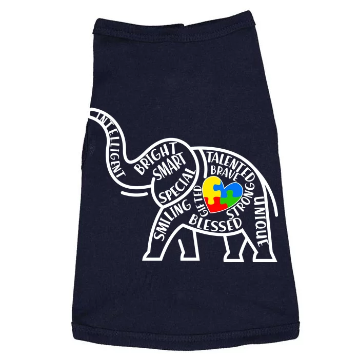 Autism Awareness Elephant Doggie Tank