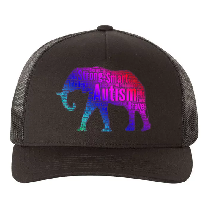 Autism Awareness Elephant Quotes Yupoong Adult 5-Panel Trucker Hat