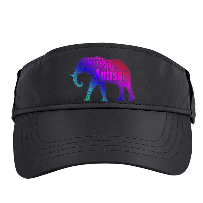 Autism Awareness Elephant Quotes Adult Drive Performance Visor