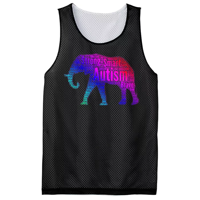 Autism Awareness Elephant Quotes Mesh Reversible Basketball Jersey Tank