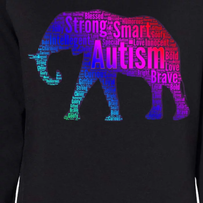 Autism Awareness Elephant Quotes Womens California Wash Sweatshirt