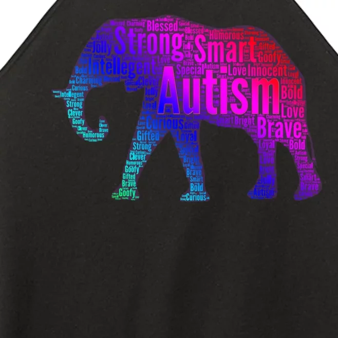 Autism Awareness Elephant Quotes Women’s Perfect Tri Rocker Tank