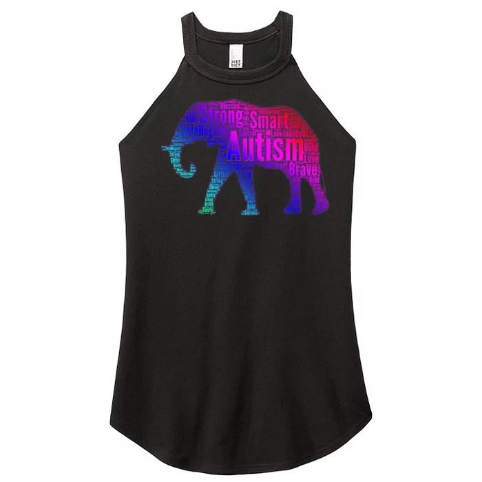 Autism Awareness Elephant Quotes Women’s Perfect Tri Rocker Tank