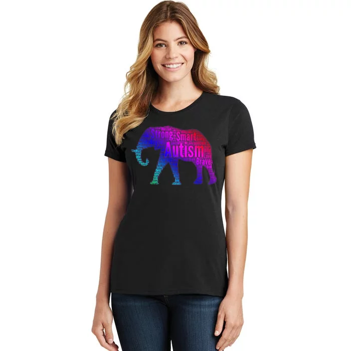 Autism Awareness Elephant Quotes Women's T-Shirt