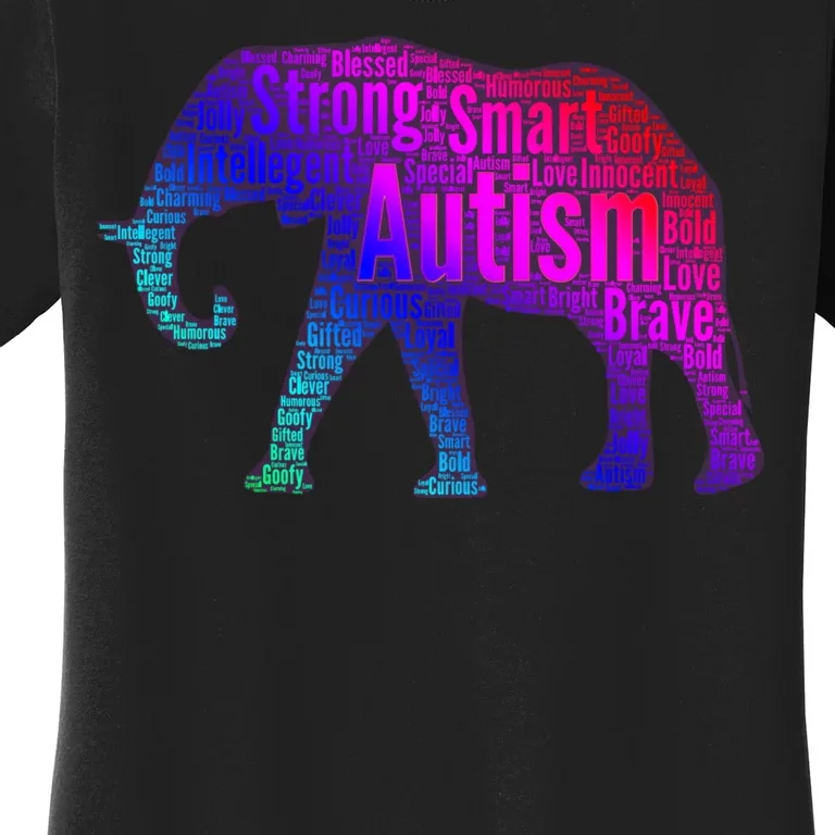 Autism Awareness Elephant Quotes Women's T-Shirt