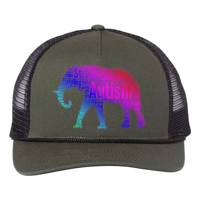 Autism Awareness Elephant Quotes Retro Rope Trucker Hat Cap