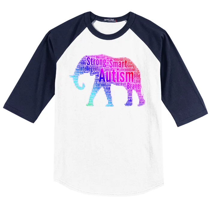 Autism Awareness Elephant Quotes Baseball Sleeve Shirt