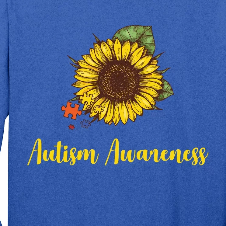 Autism Awareness Flower Puzzle Long Sleeve Shirt