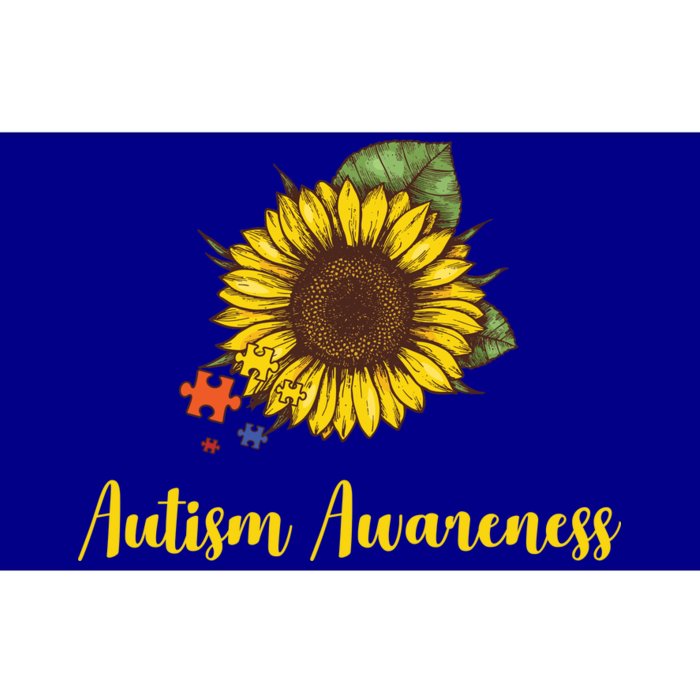 Autism Awareness Flower Puzzle Bumper Sticker