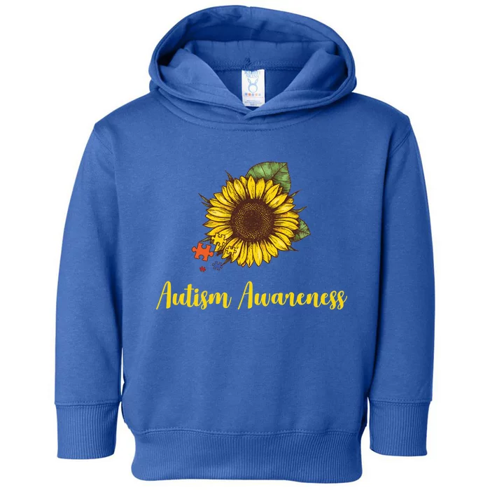 Autism Awareness Flower Puzzle Toddler Hoodie