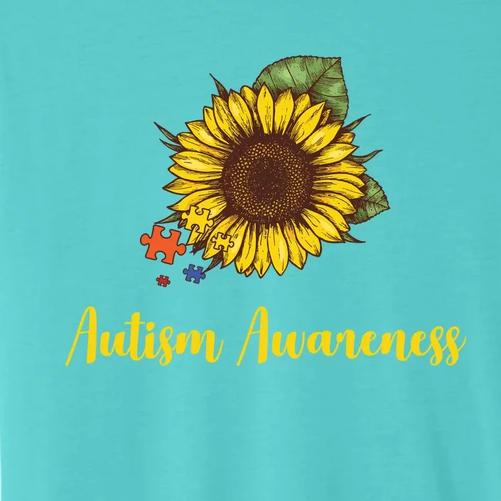 Autism Awareness Flower Puzzle ChromaSoft Performance T-Shirt