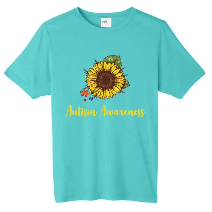 Autism Awareness Flower Puzzle ChromaSoft Performance T-Shirt