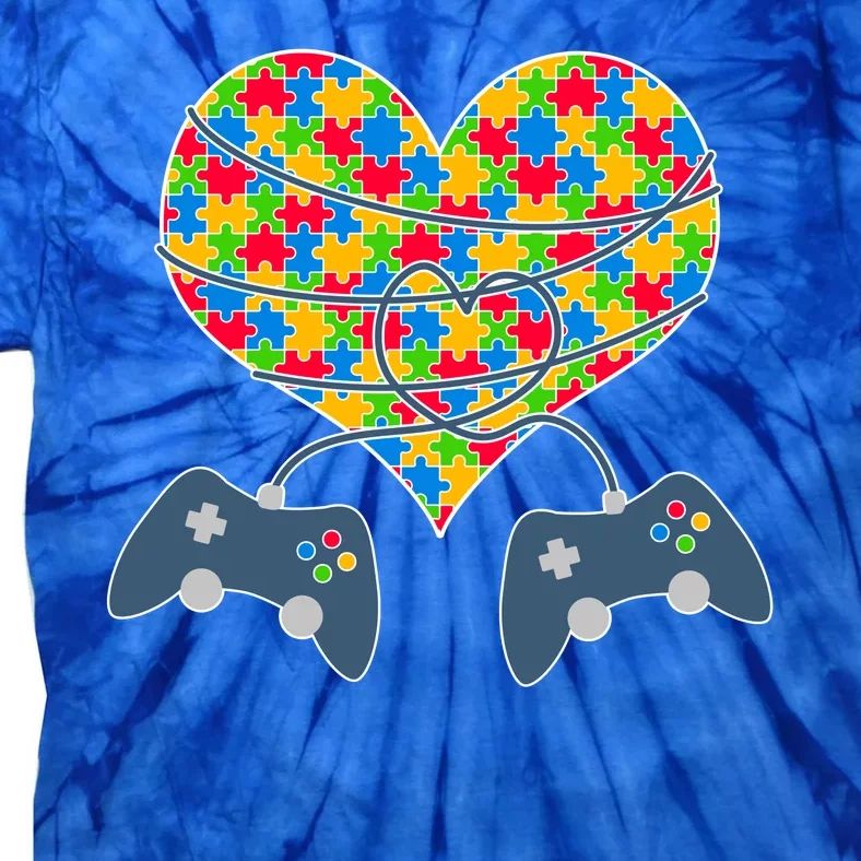 Autism Awareness Gamer Love Tie-Dye T-Shirt