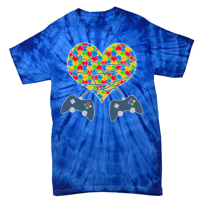 Autism Awareness Gamer Love Tie-Dye T-Shirt