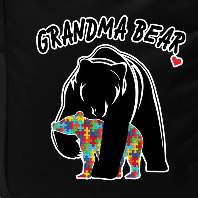 Autism Awareness Grandma Bear Impact Tech Backpack