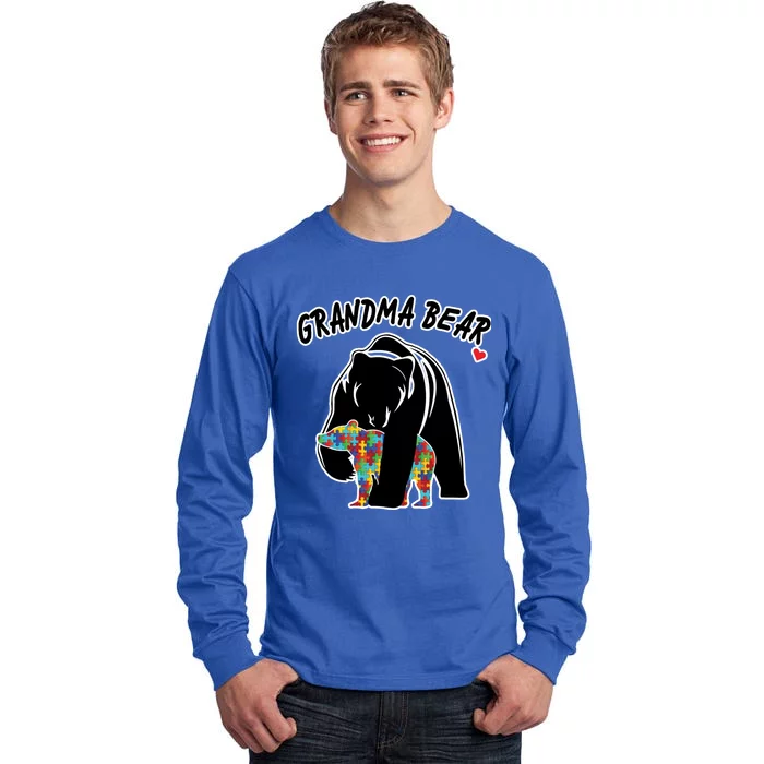 Autism Awareness Grandma Bear Tall Long Sleeve T-Shirt