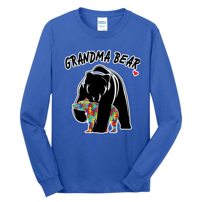 Autism Awareness Grandma Bear Tall Long Sleeve T-Shirt