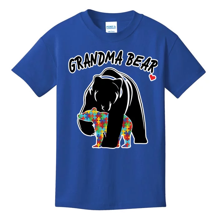 Autism Awareness Grandma Bear Kids T-Shirt