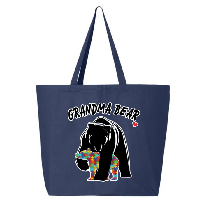 Autism Awareness Grandma Bear 25L Jumbo Tote