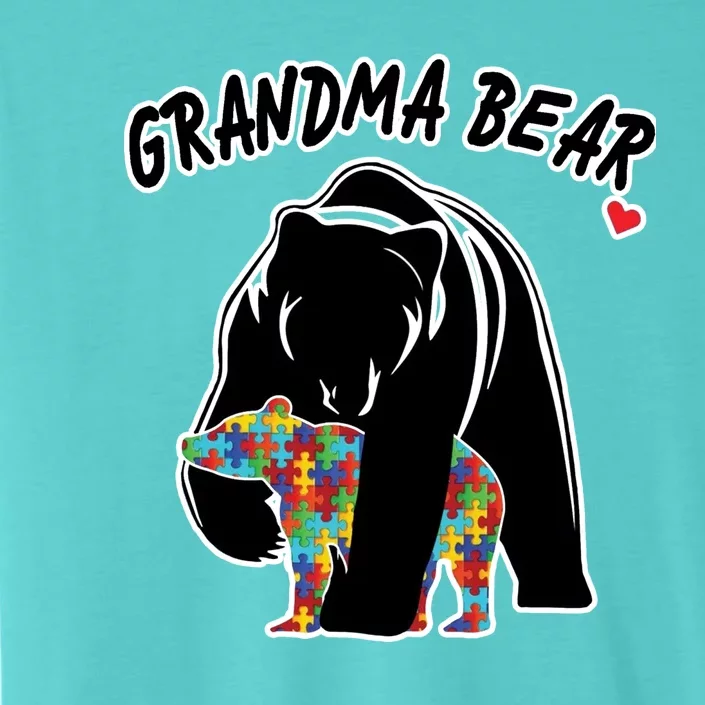 Autism Awareness Grandma Bear ChromaSoft Performance T-Shirt