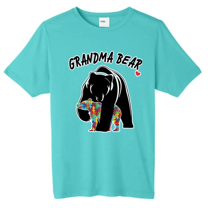 Autism Awareness Grandma Bear ChromaSoft Performance T-Shirt