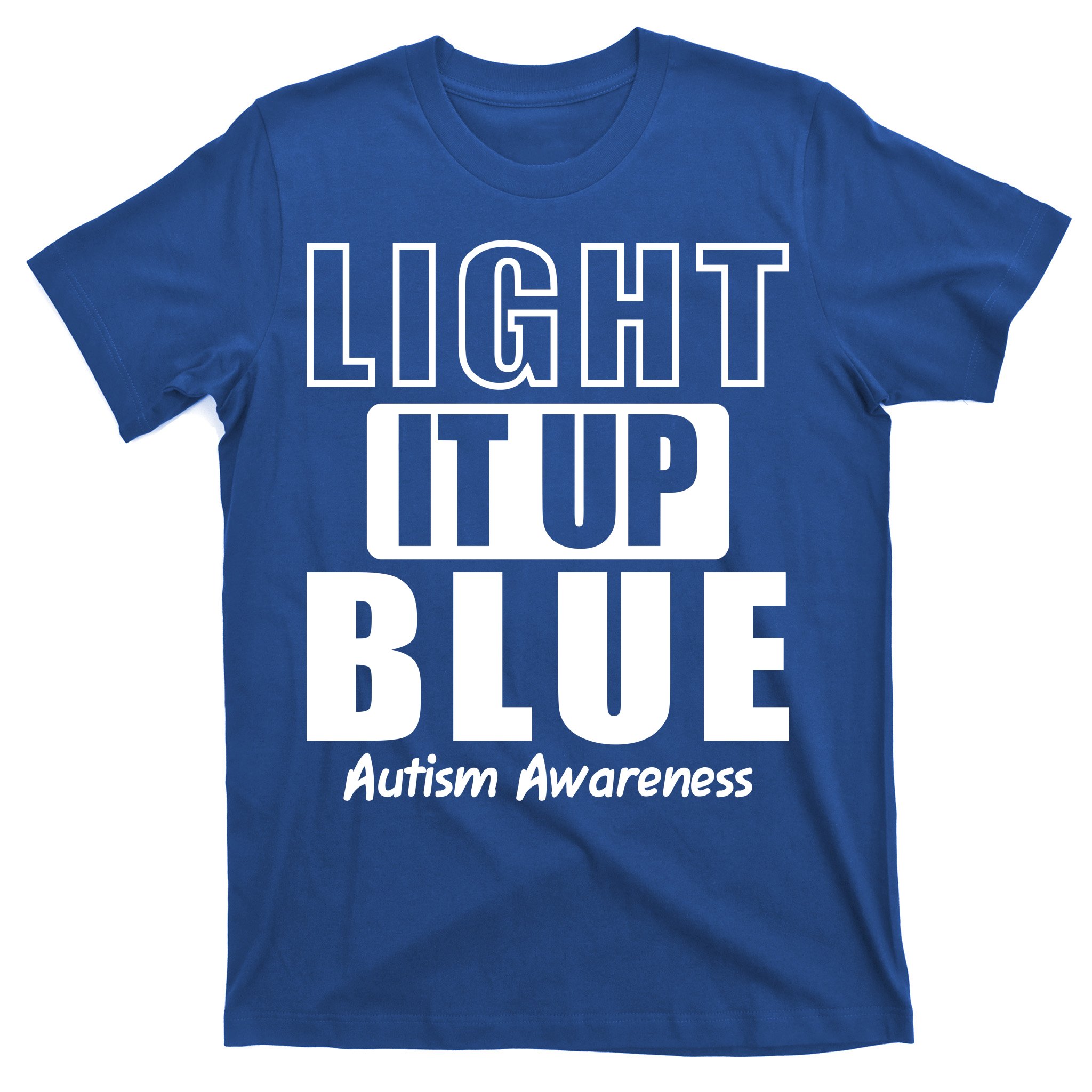 Light It Up Blue Support Men's Shirts Tops T-shirts for Men Autism Awareness 