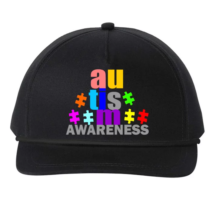 Autism Awareness Logo Snapback Five-Panel Rope Hat