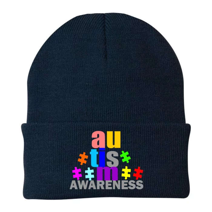 Autism Awareness Logo Knit Cap Winter Beanie