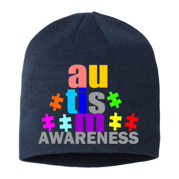 Autism Awareness Logo 8 1/2in Sustainable Knit Beanie