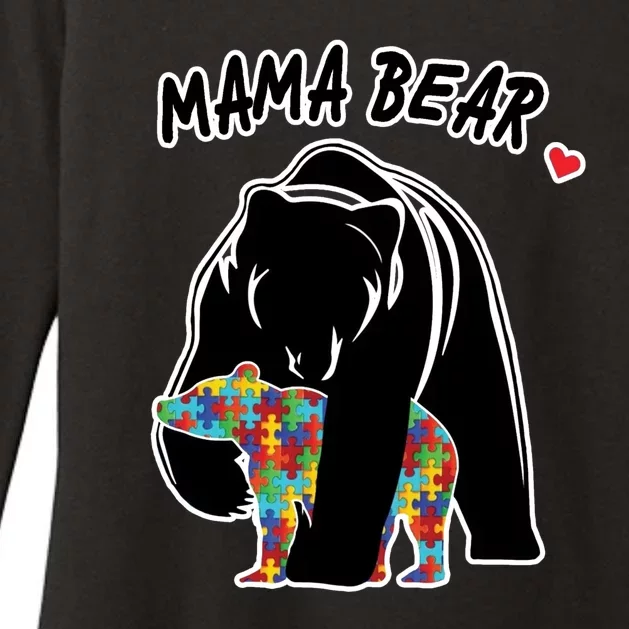 Autism Awareness Moma Bear Womens CVC Long Sleeve Shirt