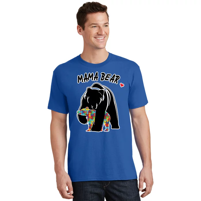 Autism Awareness Moma Bear T-Shirt