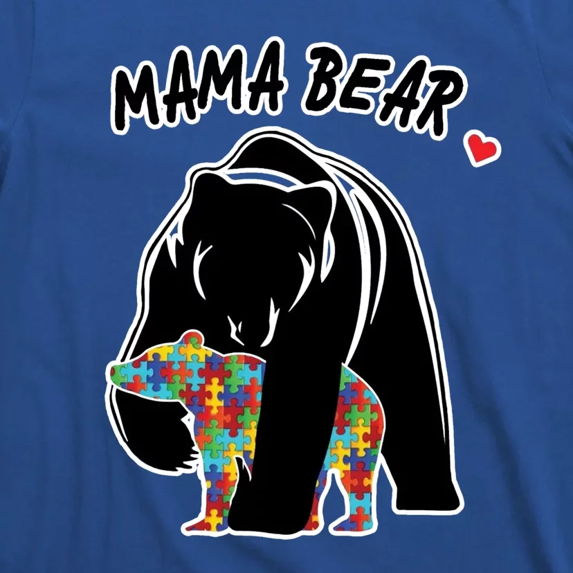 Autism Awareness Moma Bear T-Shirt