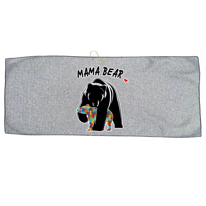 Autism Awareness Moma Bear Large Microfiber Waffle Golf Towel