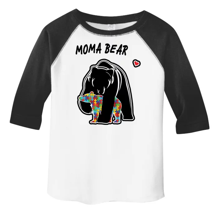 Autism Awareness Moma Bear Toddler Fine Jersey T-Shirt