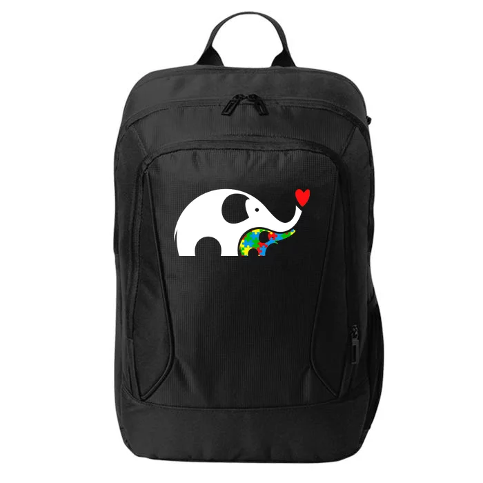 Autism Awareness Mother Baby Elephant City Backpack