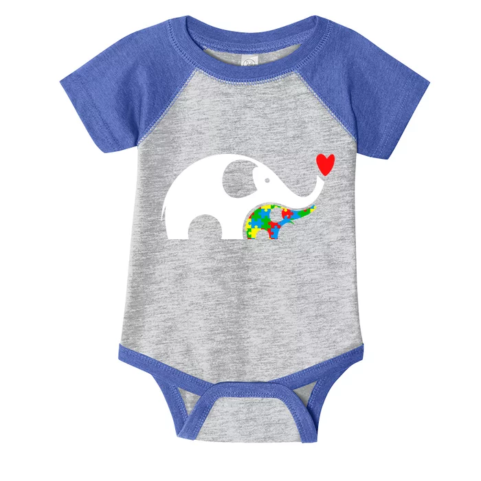 Autism Awareness Mother Baby Elephant Infant Baby Jersey Bodysuit